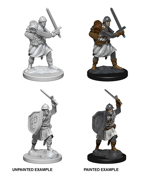 Pathfinder Deep Cuts Unpainted Miniatures: Infantrymen