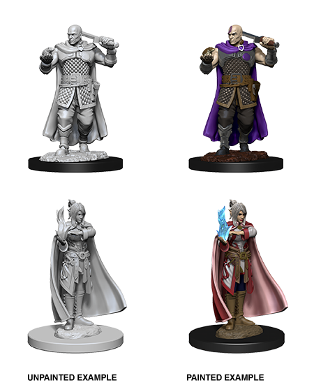 D&D Nolzur's Marvelous Miniatures: Human Ranger & Moon Elf Sorcerer