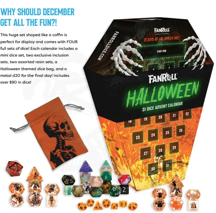 FanRoll Halloween Dice Goblin Advent Calendar 2025