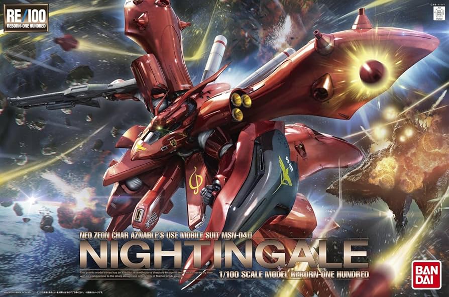 Gunpla: Reborn-One Hundred - Char's Counterattack, #01 MSN-04II Nightingale