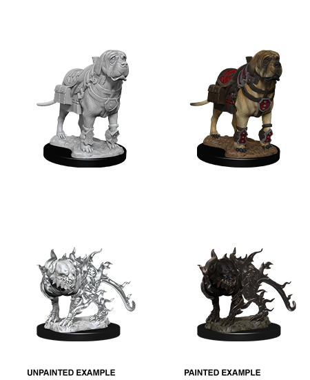 D&D Nolzur's Marvelous Miniatures: Mastiff & Shadow Mastiff