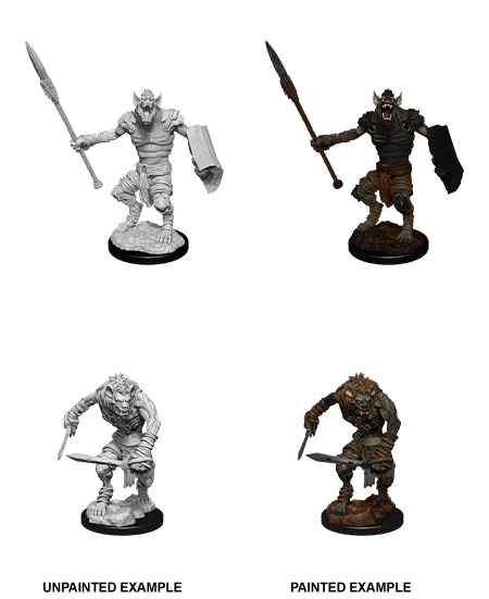 D&D Nolzur's Marvelous Miniatures: Gnoll & Gnoll Flesh Gnawer