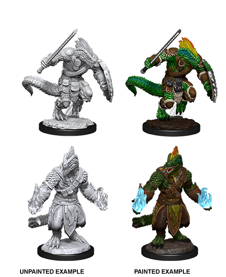 D&D Nolzur's Marvelous Miniatures: Lizardfolk Barbarian & Lizardfolk Cleric