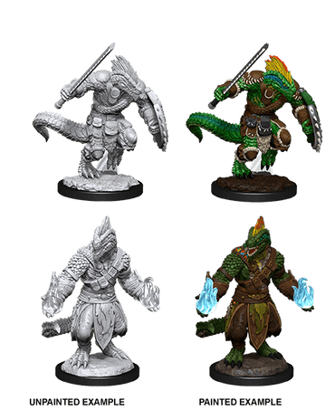 D&D Nolzur's Marvelous Miniatures: Lizardfolk Barbarian & Lizardfolk Cleric