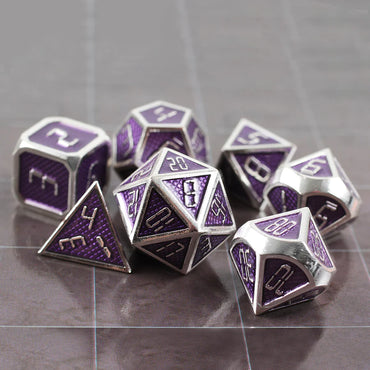 Alpha Centaurian Metal RPG Dice Set
