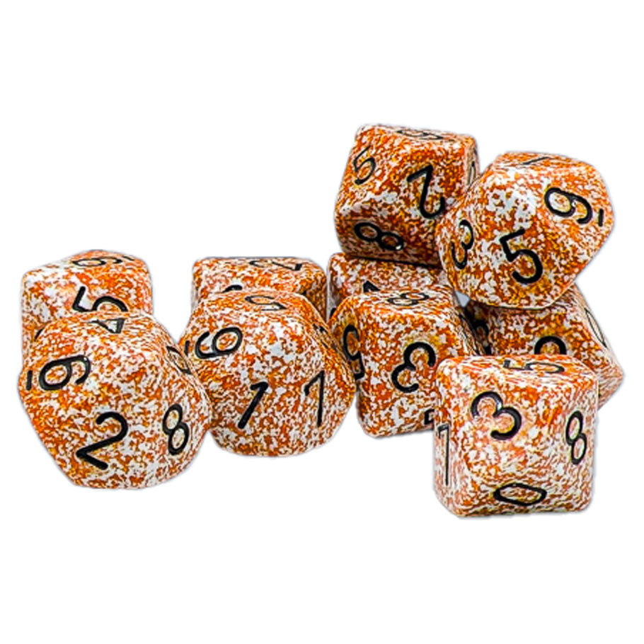 d10clamshell Speckled: Rust (10)
