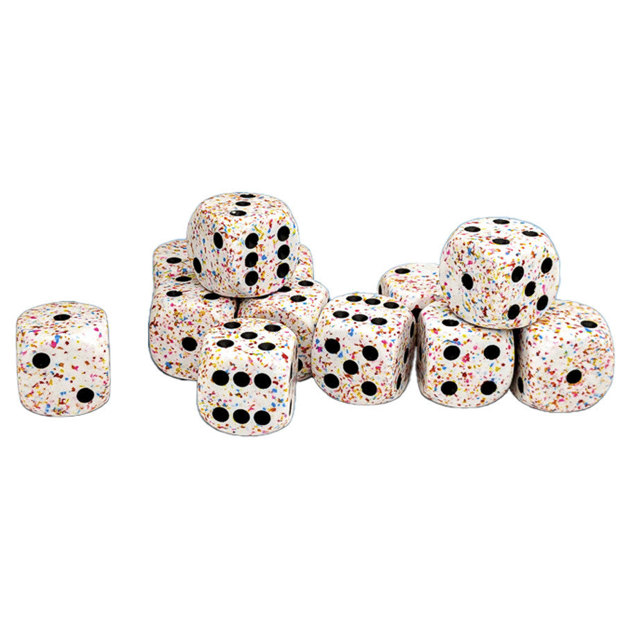 d6Cube 16mm Speckled: Birthday (12)