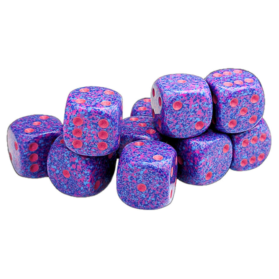 d6Cube 16mm Speckled: Purple Passion (12)