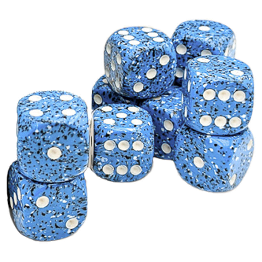 d6Cube 16mm Speckled: Ocean Stone (12)
