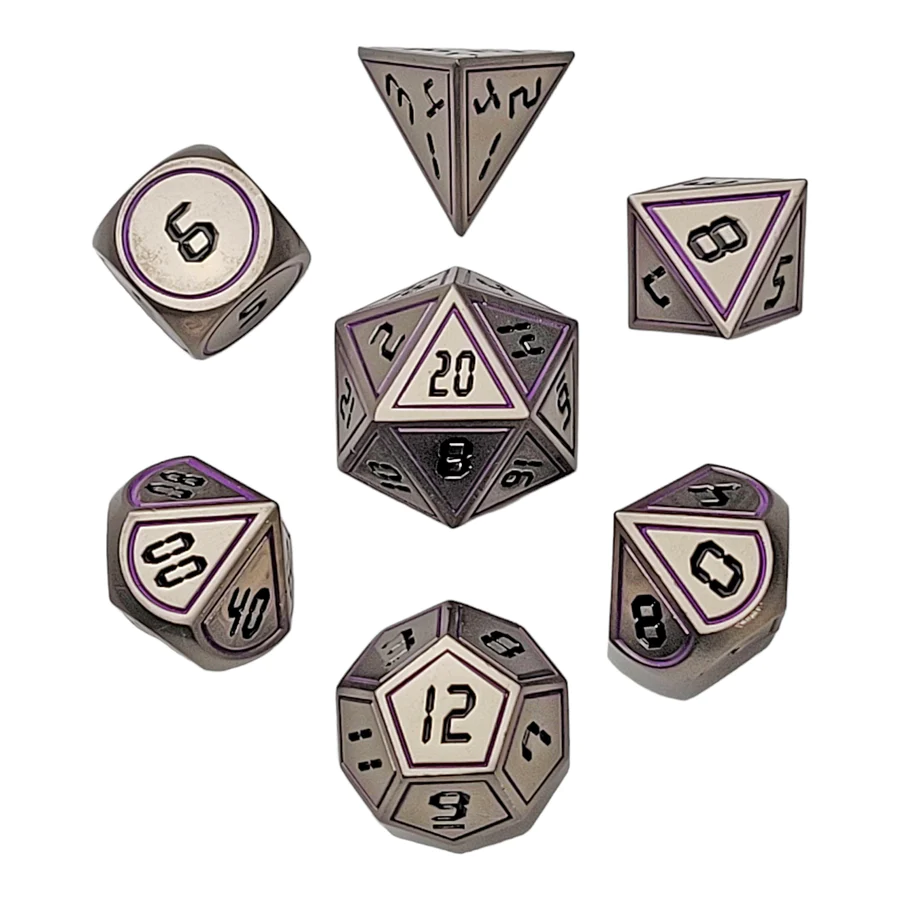 Corrupt Code Set of 7 Metal Dice
