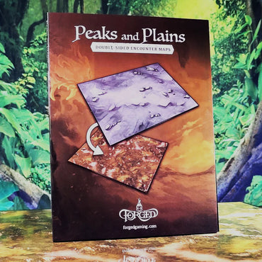 Peaks and Plains--Mountain Pass and Grassy Plains Double-Sided RPG Encounter Map