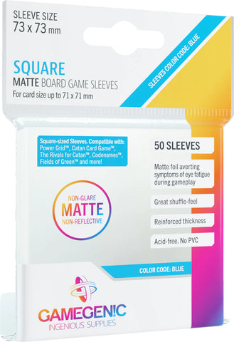 Matte: Square Card Game Blue (50)