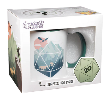 GlassStaff D20 Scene Coffee Mug with Surprise D20