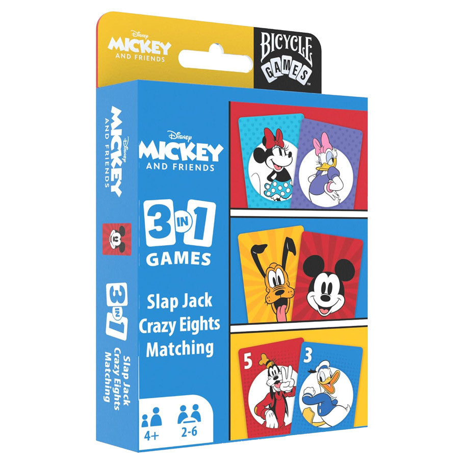 Bicycle: Disney: Mickey and Friends 3 in 1 Games Set