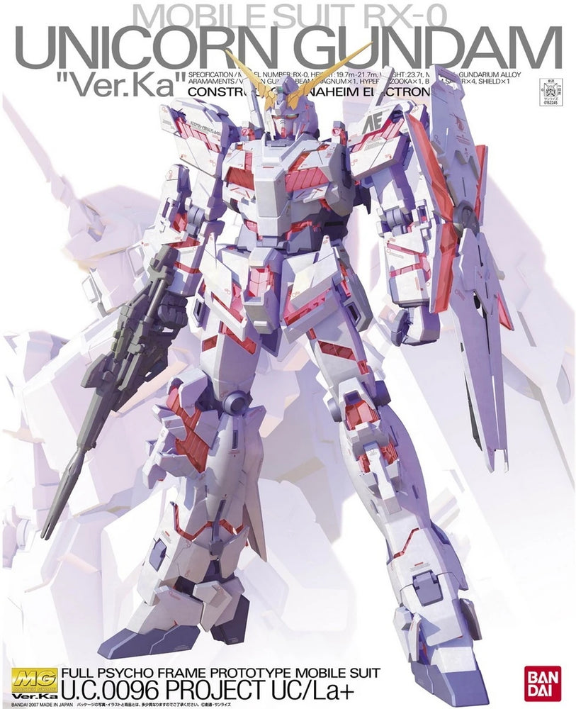 Gunpla: Master Grade - Gundam Unicorn, Unicorn Gundam (Ver. Ka)