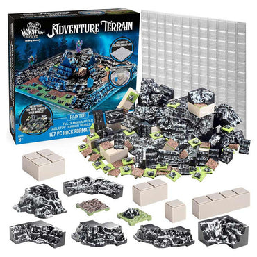 Monster Adventure Terrain: Painted: Rock Formations & Baseplate (107pc)