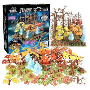 Monster Adventure Terrain: Painted: Forest Tree Fall Foliage Set (91pc)