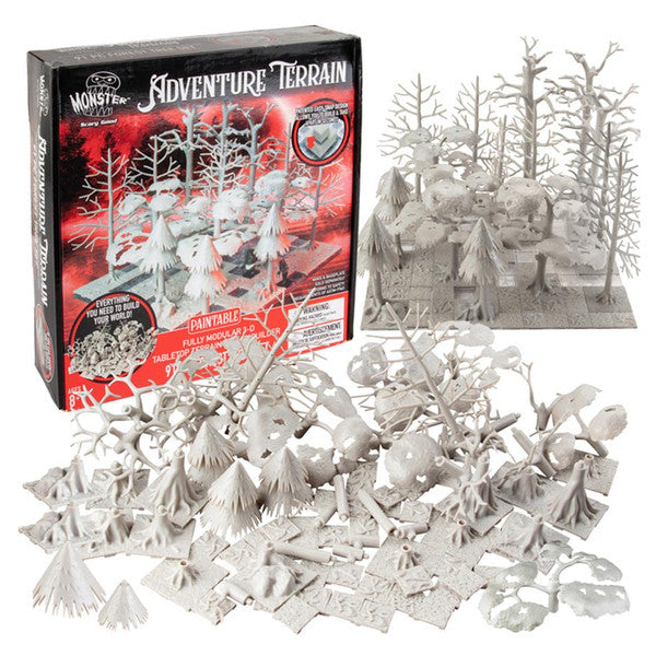 Monster Adventure Terrain: Unpainted: Forest Tree Set (91pc)