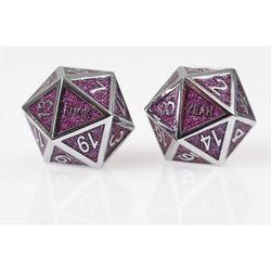 Fuck Yeah Set of 2 D20 Metal Dice