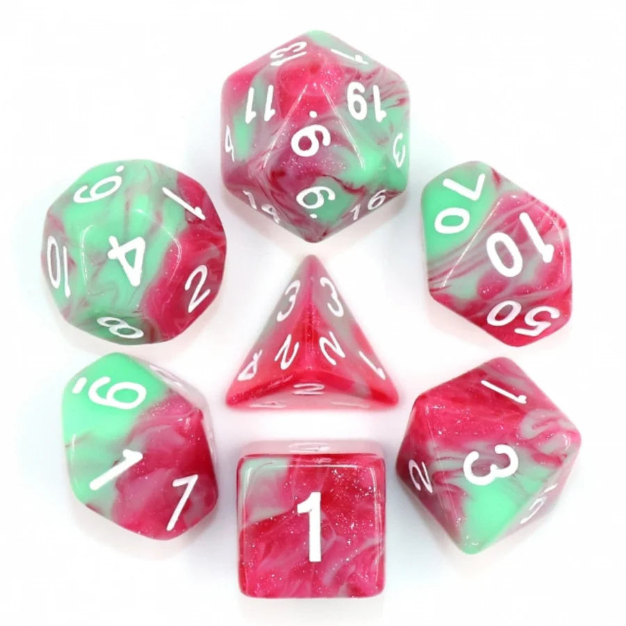 Strawberry Creme RPG Dice Set