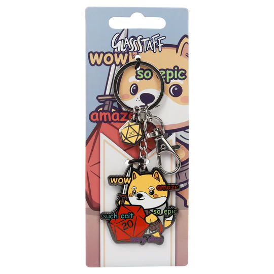 Wow! Much Crit Keychain