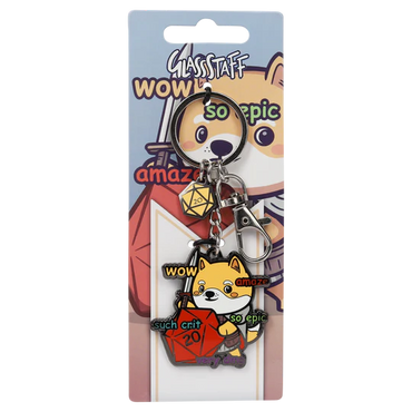 Wow! Much Crit Keychain