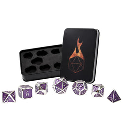 Alpha Centaurian Metal RPG Dice Set