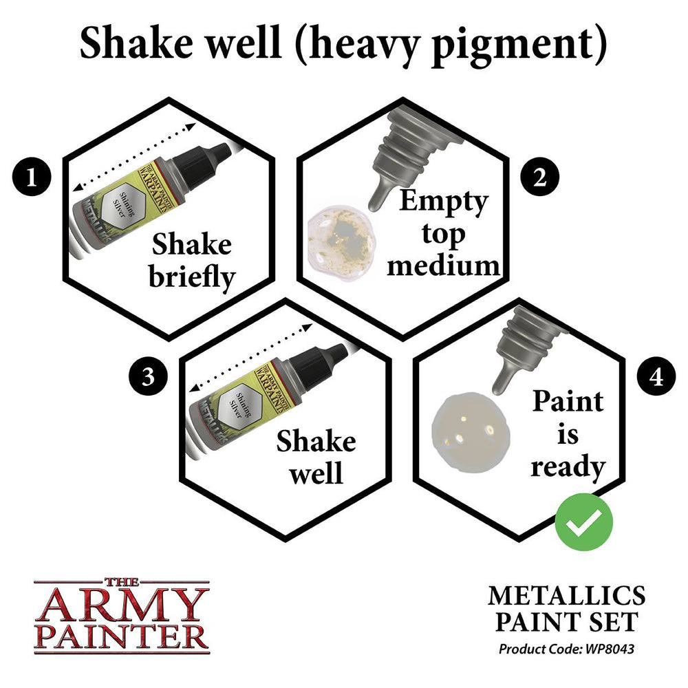 WARPAINTS METALLICS: PAINT SET