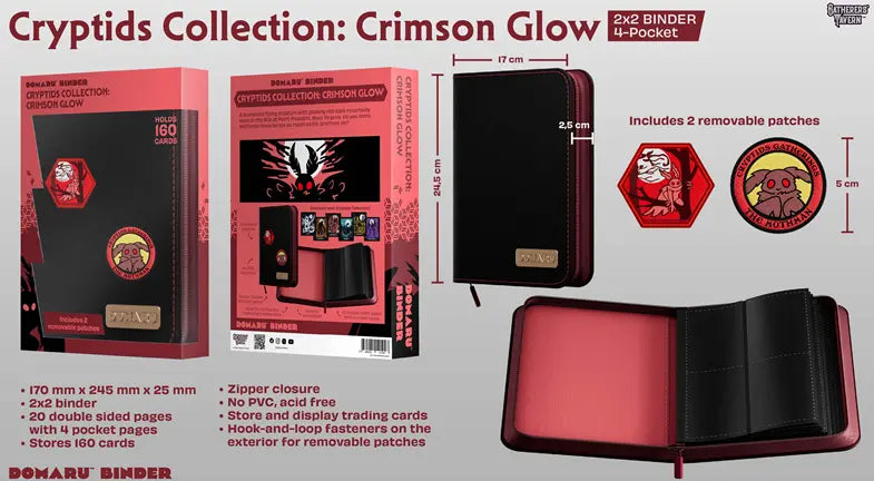 Gatherers' Tavern 4 PKT Domaru Binder Cryptide Collection - Crimson Glow