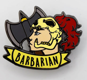 BANNER CLASS PIN - BARBARIAN