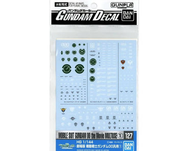 Gunpla: Decal - Gundam 00, GD-127 Mobile Suit Gundam 00 The Movie Multiuse 1 Decals Bag