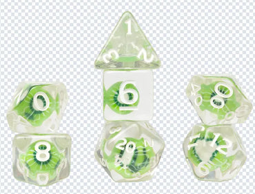 Sirius Dice 7 Dice Set Fruit Slice - Kiwi