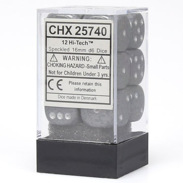 d6 Cube 16mm Speckled Hi-Tech (12)