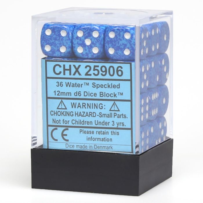 d6 Cube 12mm Speckled (36)