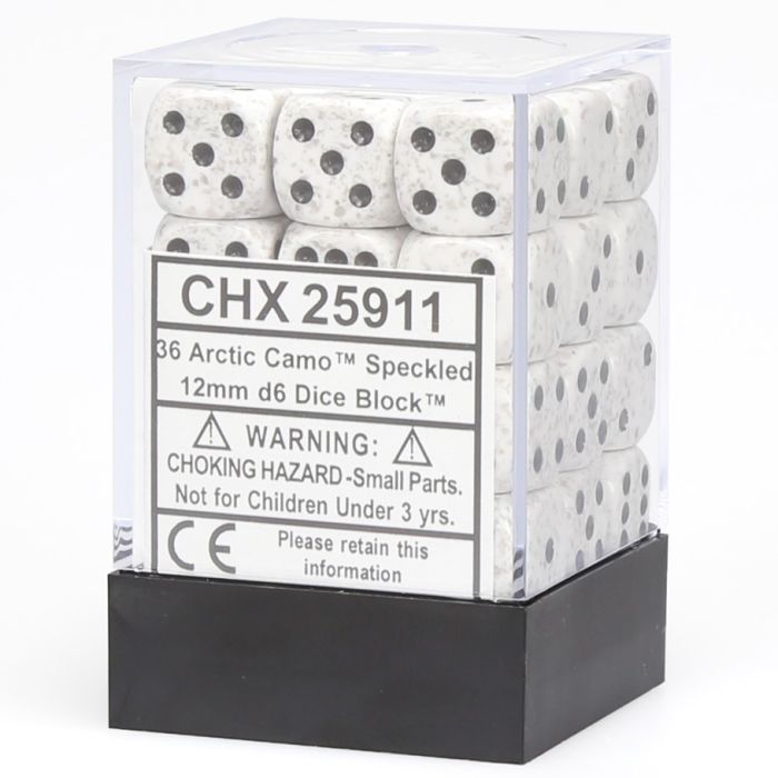 d6 Cube 12mm Speckled (36)