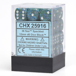 d6 Cube 12mm Speckled (36)