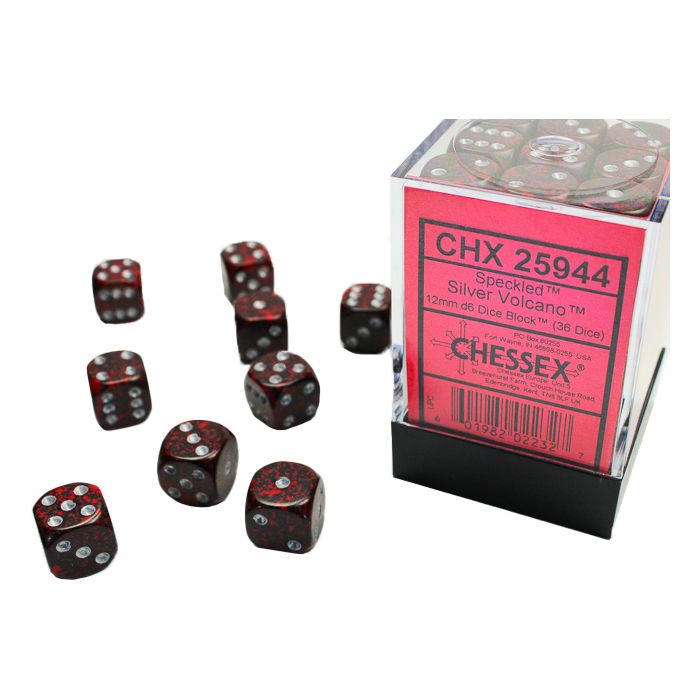 d6 Cube 12mm Speckled (36)