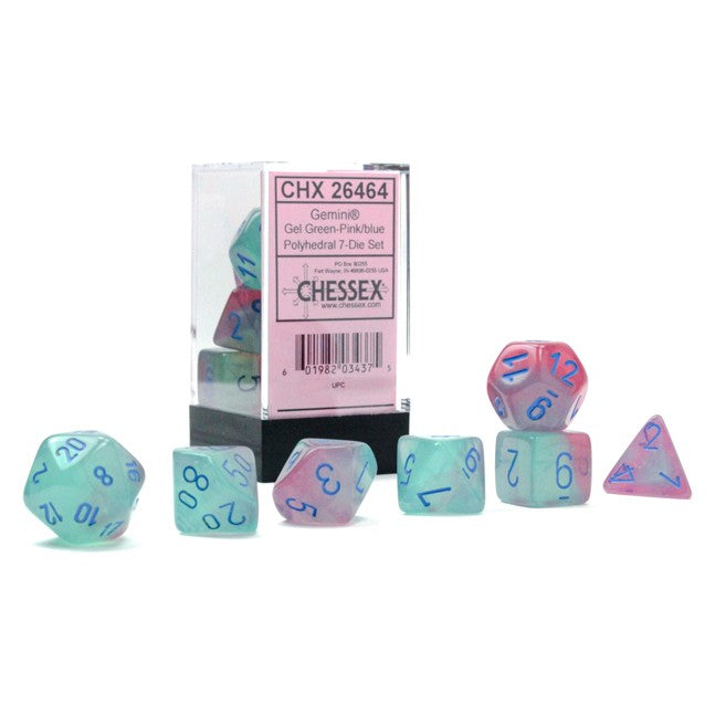 Gemini Luminary 7-Set Cube Gel Green Pink Blue