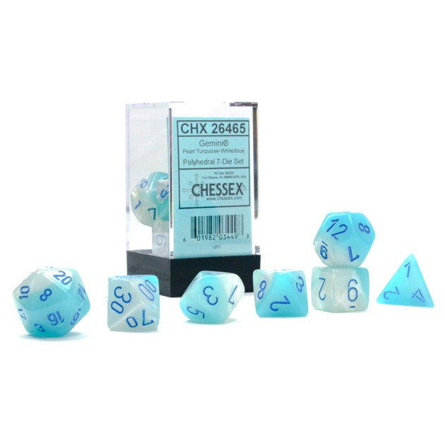 Gemini Luminary 7-Set Cube Pearl Turquoise White Blue