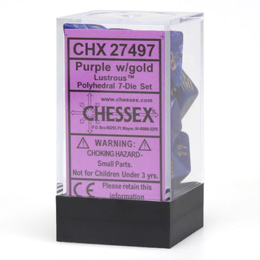 7-Set Cube Lustrous Purple with Gold