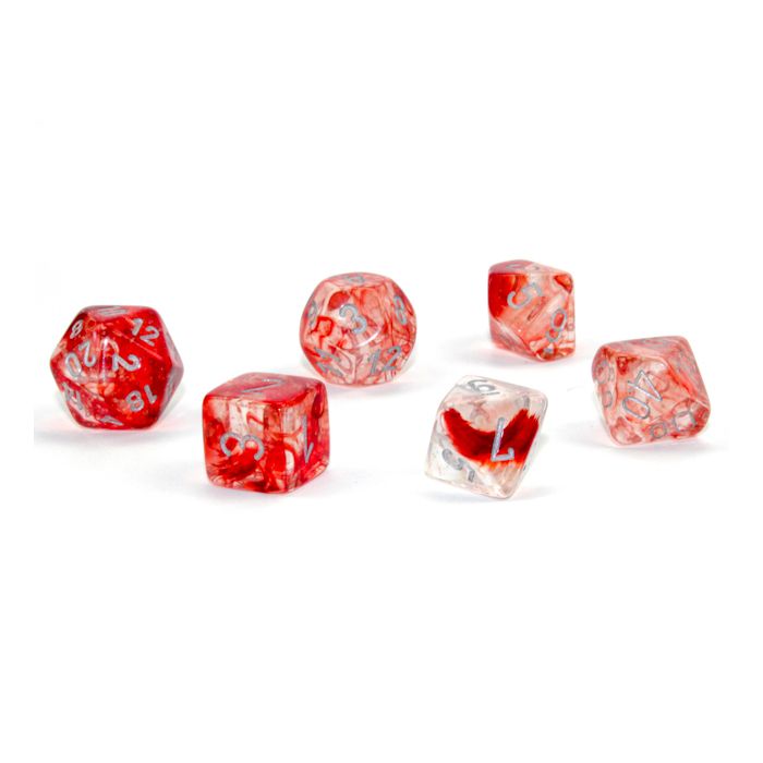 7-Set Cube Luminary Nebula Red with Silver