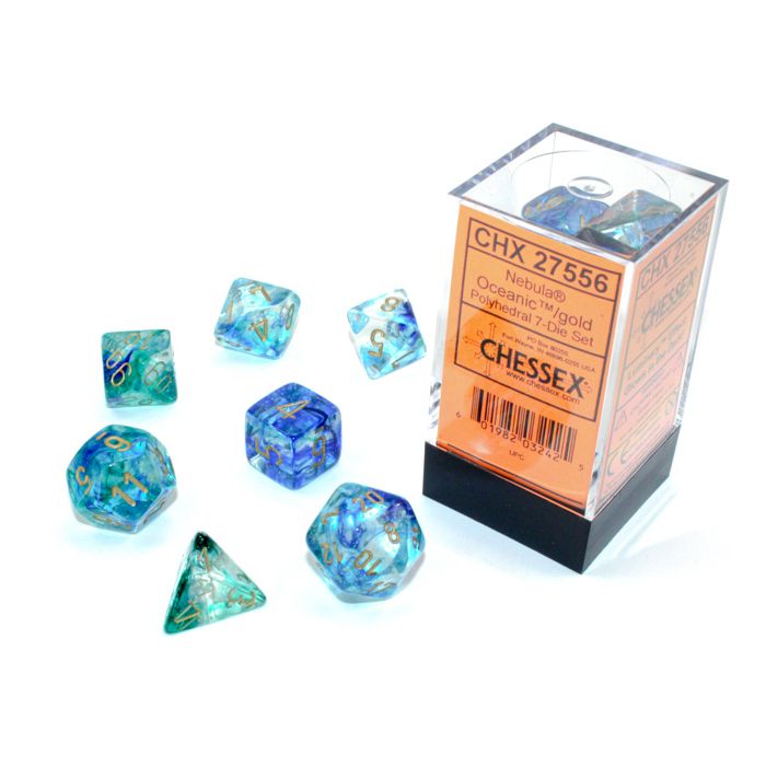 7-Set Cube Luminary Nebula Oceanic with Gold