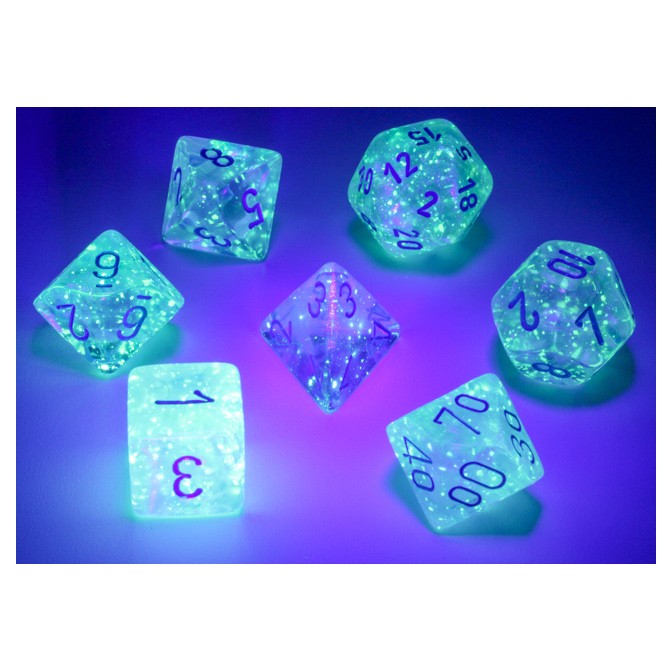 Borealis Luminary 7-Set Cube Icicle Light Blue