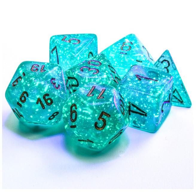 Borealis Luminary 7-Set Cube Teal Gold