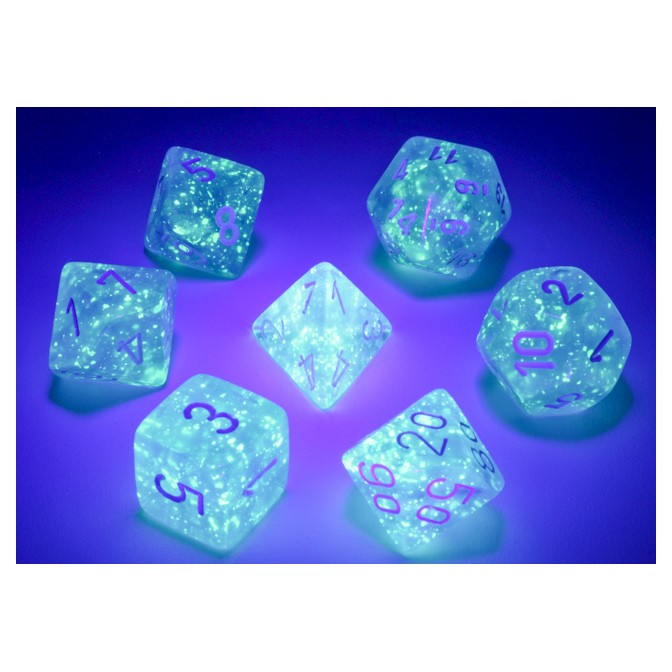 Borealis Luminary 7-Set Cube Sky Blue White