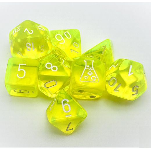 7-set Translucent Neon Yellow with white