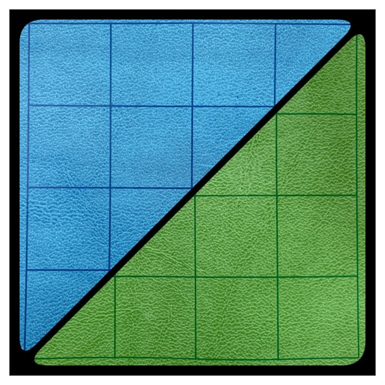 Battlemat: Reversible Squares Blue & Green