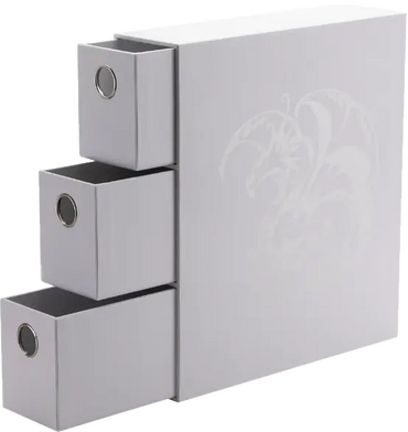 Dragon Shield Fortress 3 Card Drawers Vertical White