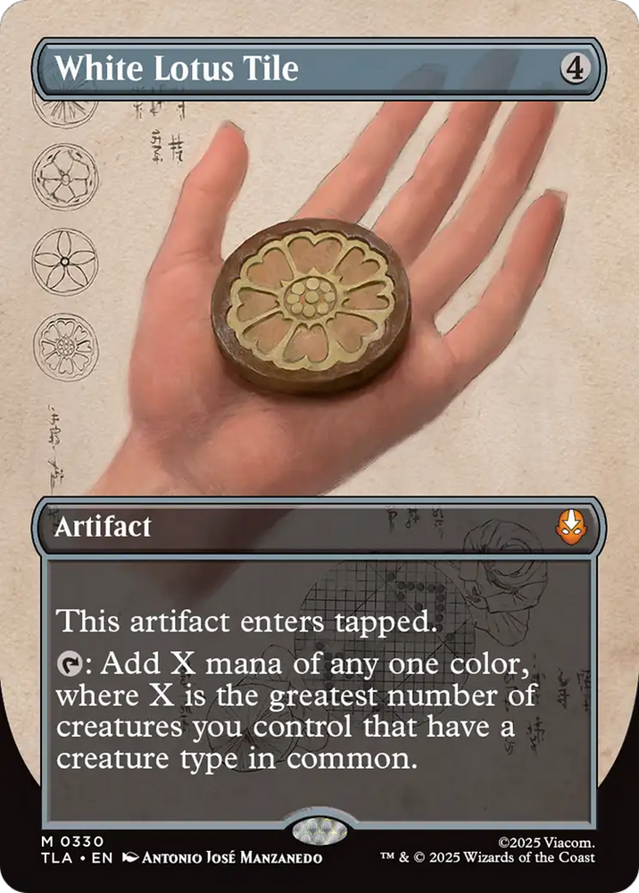 White Lotus Tile (Borderless) [Avatar: The Last Airbender]