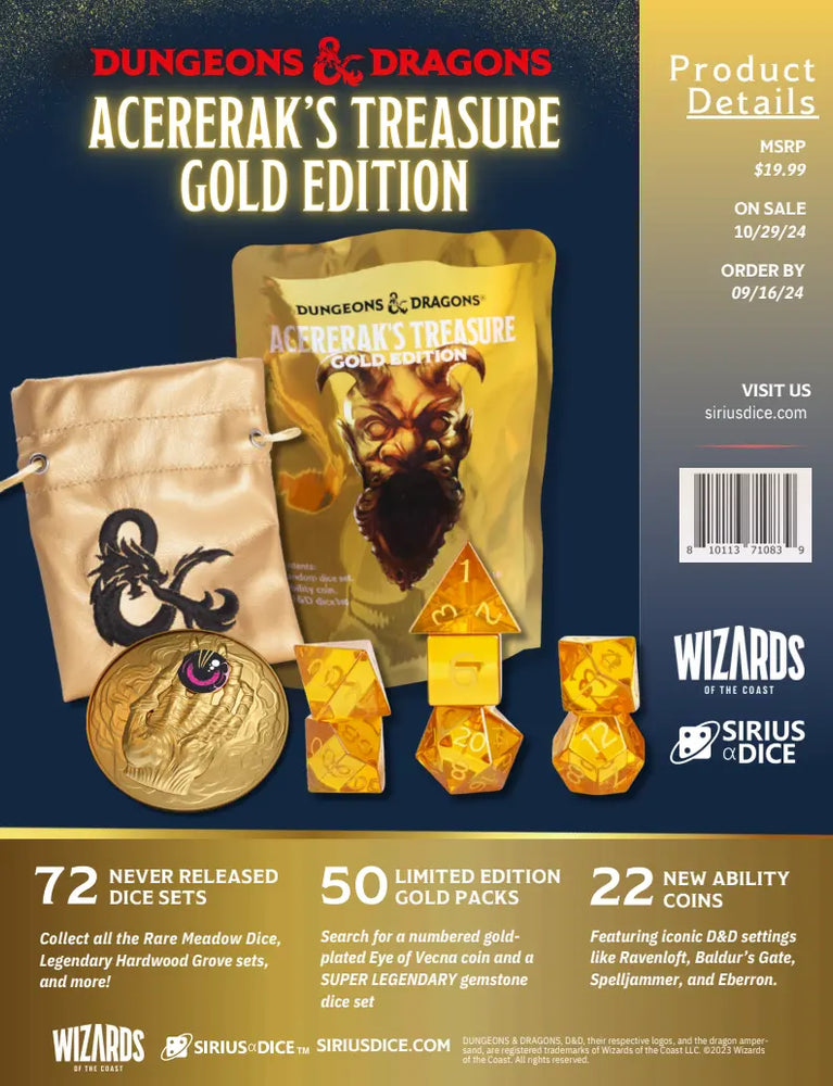 Dungeons & Dragons Acererak's Treasure Packs: Gold Edition